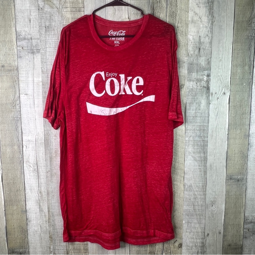 Coke Size XXL Semi Sheer Short Sleeve Crewneck T-Shirt Coverup
